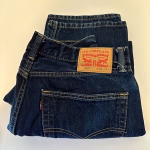 LEVI'S 505 Regular Fit 36x30 Straight leg Denim Blue Jeans Deep Dark Fade *CLEAN
